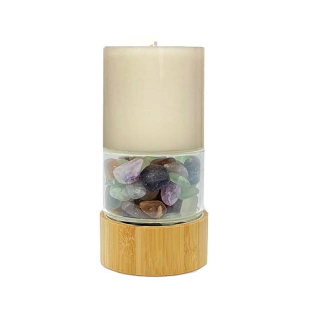 Crystal Power Candle: Lapis Lazuli