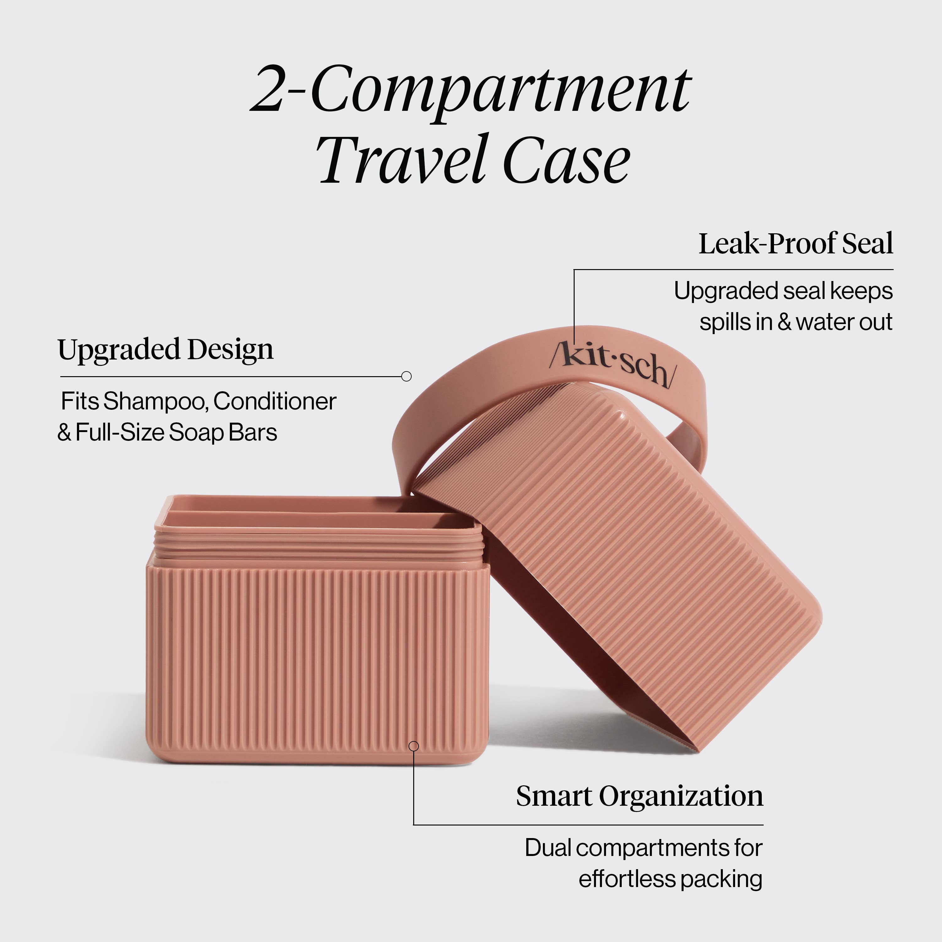 2-Compartment Travel Case