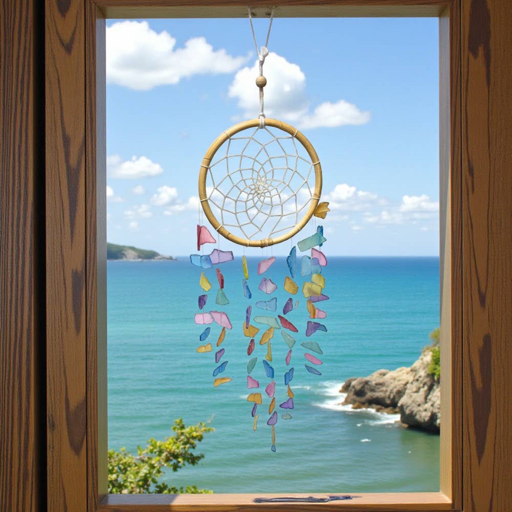 Windchime - Sea Glass, Round Web Multicolor
