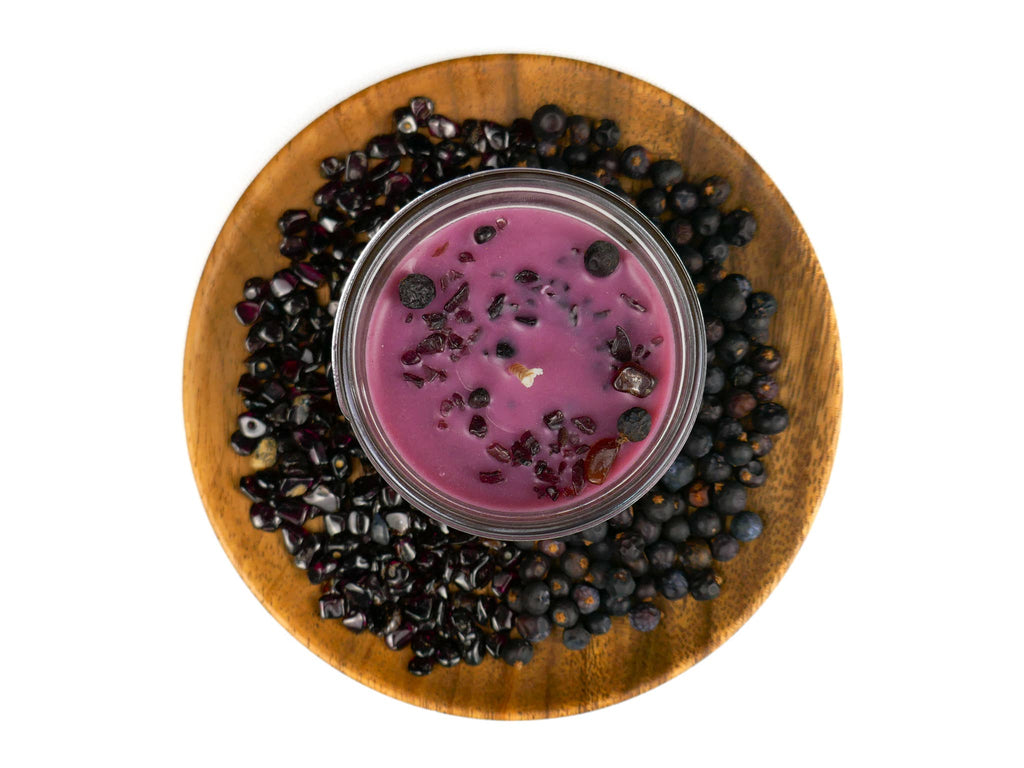 Crystal & Herb Candle - Garnet
