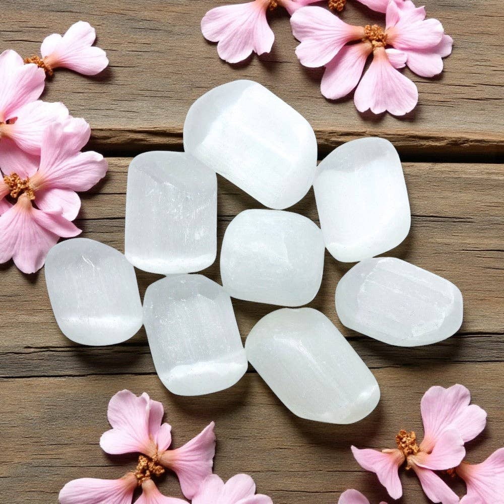 Tumbled Crystal - Selenite, 2lbs