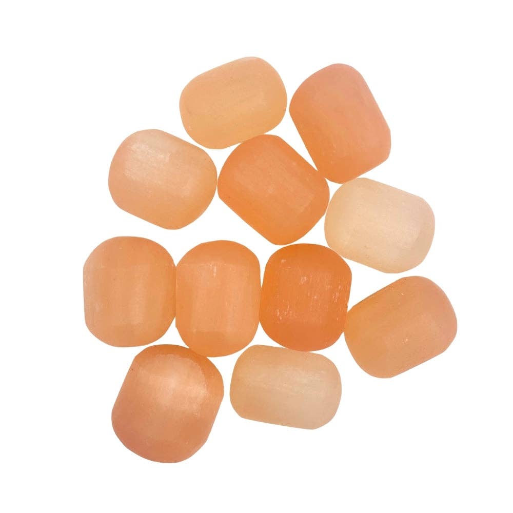 Tumbled Crystal - Peach Selenite, 2lbs