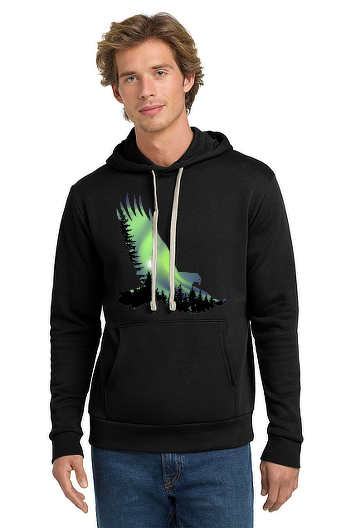 Auroral Eagle Unisex Pullover Hoodie