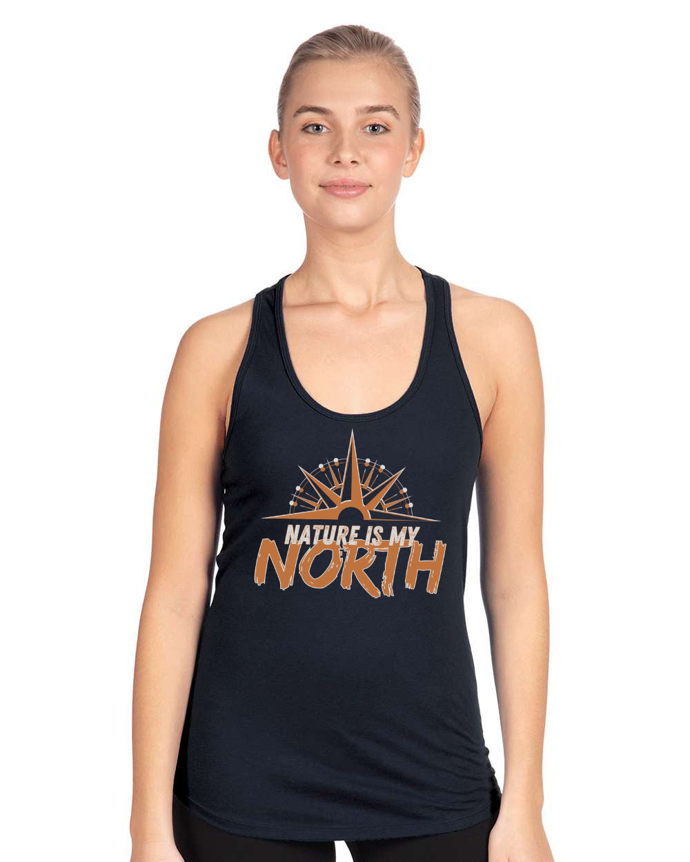 Nature is my North Women's Racerback Tank Top
