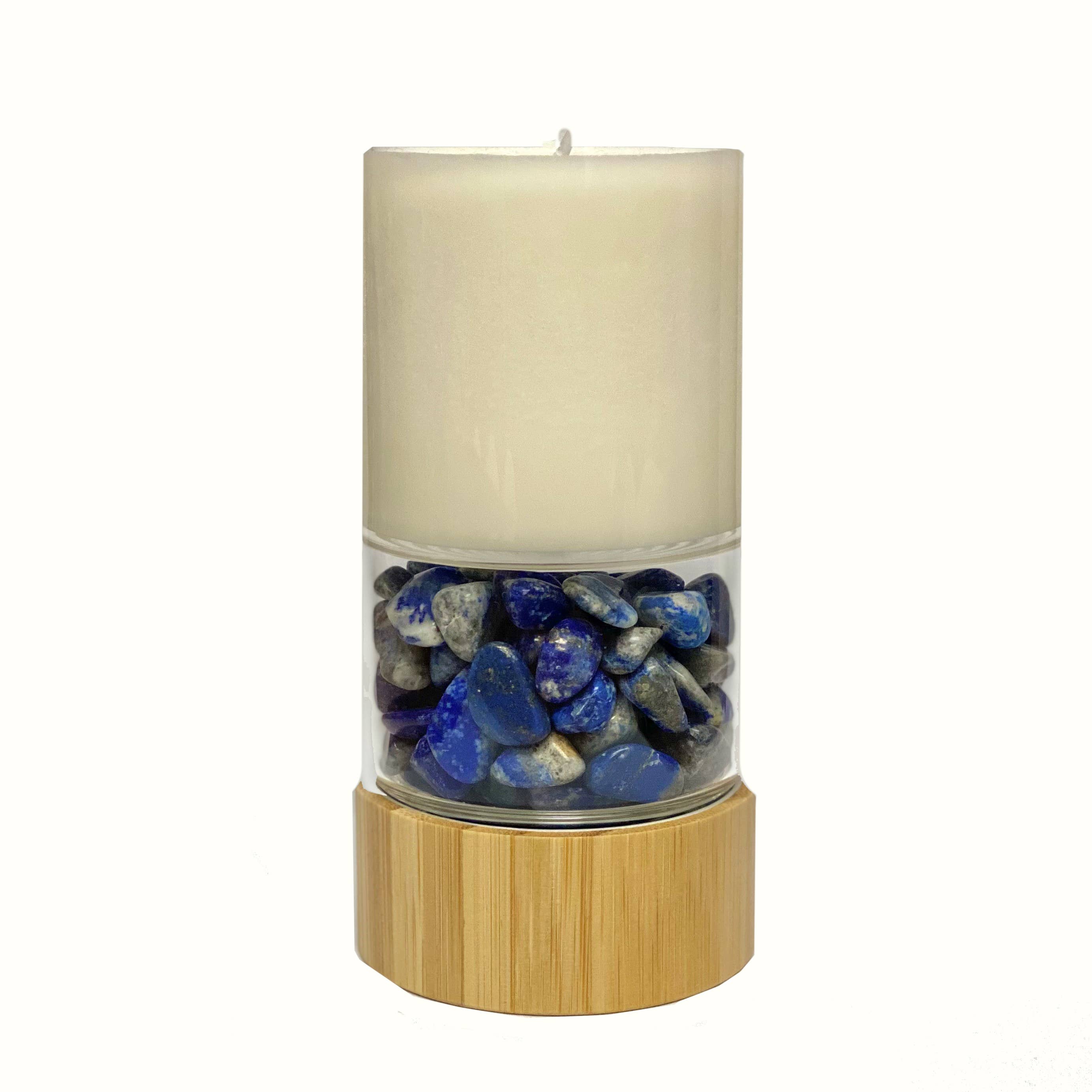 Crystal Power Candle: Lapis Lazuli